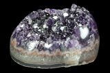 Purple Amethyst Crystal Heart - Uruguay #76792-1
